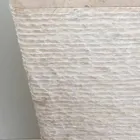 Waschbecken aus Naturstein mit Säule Robin, weißes Einzelstück Viadurini