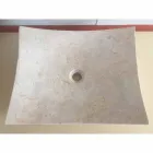 Waschbecken aus Naturstein Love White Design, Einzelstück Viadurini