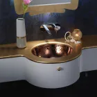 Einbauwaschbecken aus Schamotteton in 3 Ausführungen, hergestellt in Italien – Erioli Viadurini