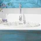 Einbauwaschbecken aus klassischem Porzellan, handgefertigt in Italien, Santiago Viadurini