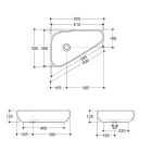 Modernes Aufsatzwaschbecken aus goldener Keramik, hergestellt in Italien, Sofia Viadurini