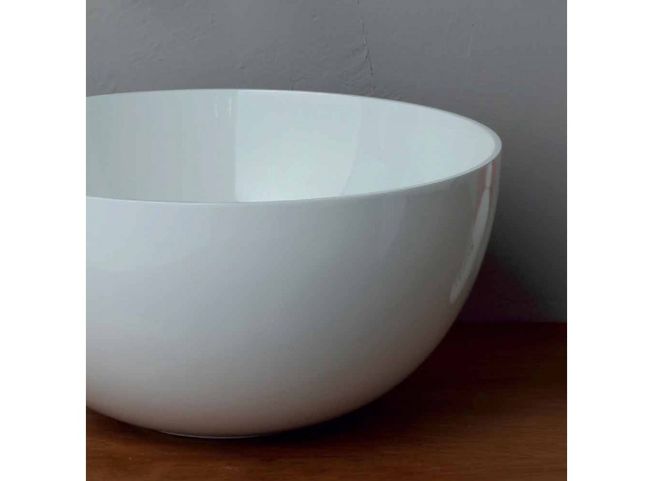 Modernes Design runden Keramik-Aufsatzwaschtisch Star Round 40 cm Viadurini