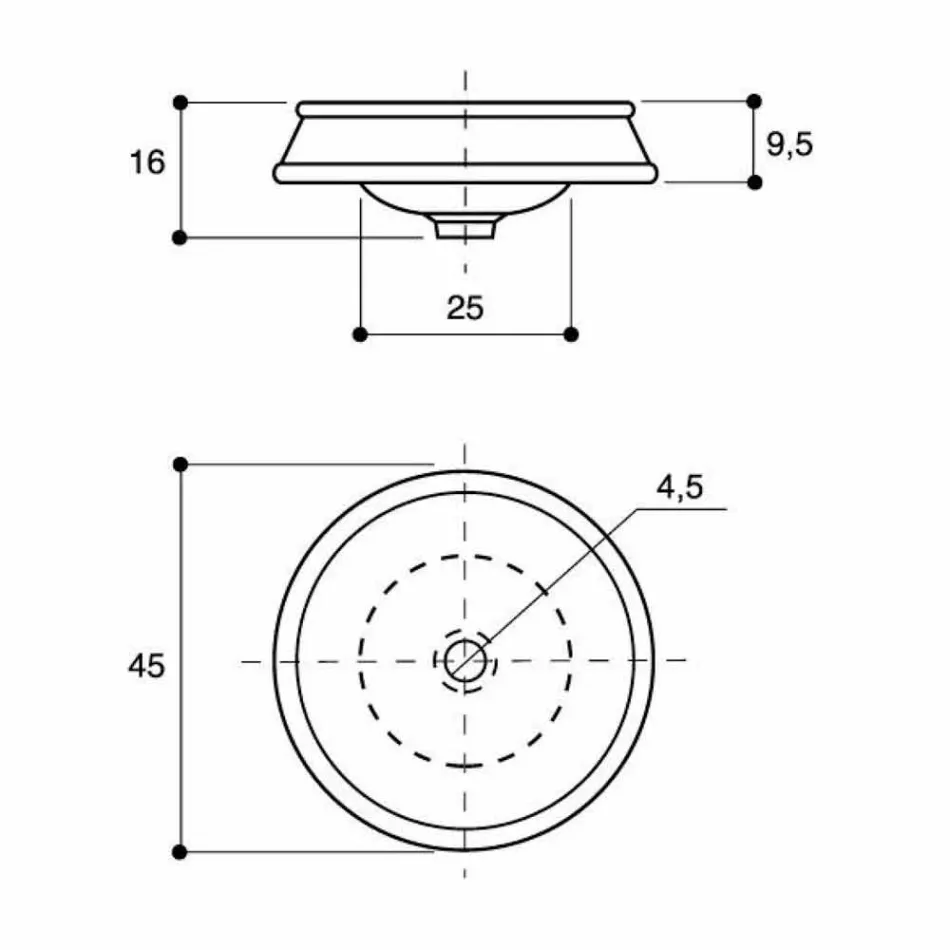 Design-Halbeinbauwaschbecken aus Schamott, handgefertigt in Italien, Manilo Viadurini