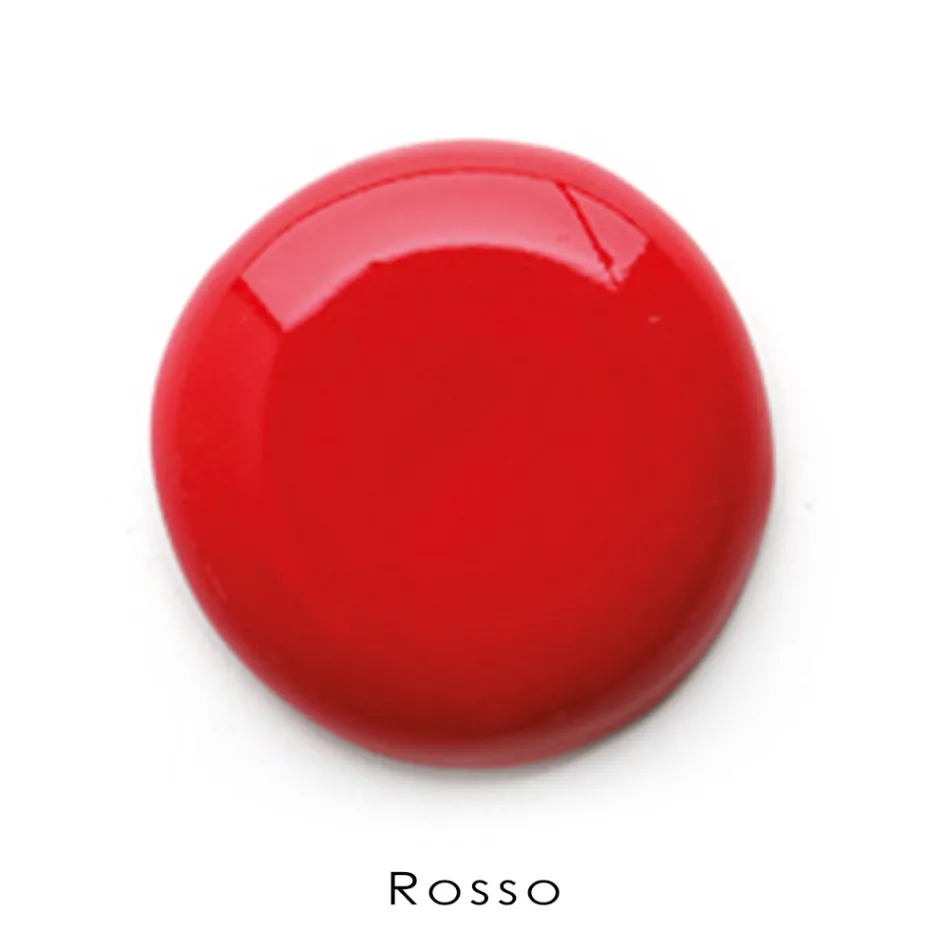 Eckiges Wandwaschbecken aus weißer und farbiger Keramik 42 cm - Angelino Viadurini