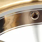 Barock-Becken Unterbau Schamott und Gold in Italien, Aegean Viadurini