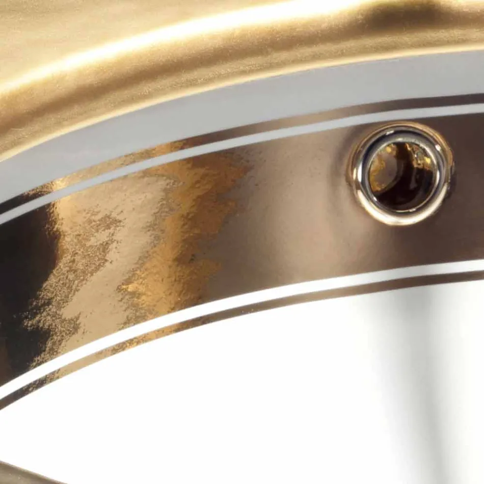 Barock-Becken Unterbau Schamott und Gold in Italien, Aegean Viadurini