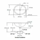 Barock-Becken Unterbau Schamott und Gold in Italien, Aegean Viadurini
