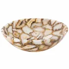 Mila Achat Stein runden Arbeitsplatte Waschbecken, einzigartiges Stück Viadurini