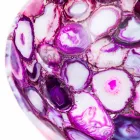 Rundes Achat-Stein-Countertop-Waschbecken - Büffel Viadurini