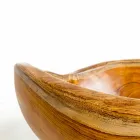 Modernes Aufsatzwaschbecken aus natürlichem Teakholz von Vigevano Viadurini