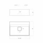 Waschtisch aus modernem Design in Italien, Lavis Viadurini