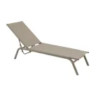 Gartenliegen aus lackiertem Aluminium und Textilene, 2 Stück - Hase Viadurini