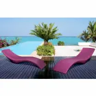 Modernes Design Chaiselongue aus farbigem Polyethylen - Cloe von Myyour Viadurini