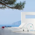 Made in Italy Stapelbares Gartenbett 2 Stück - Aberdeen Viadurini