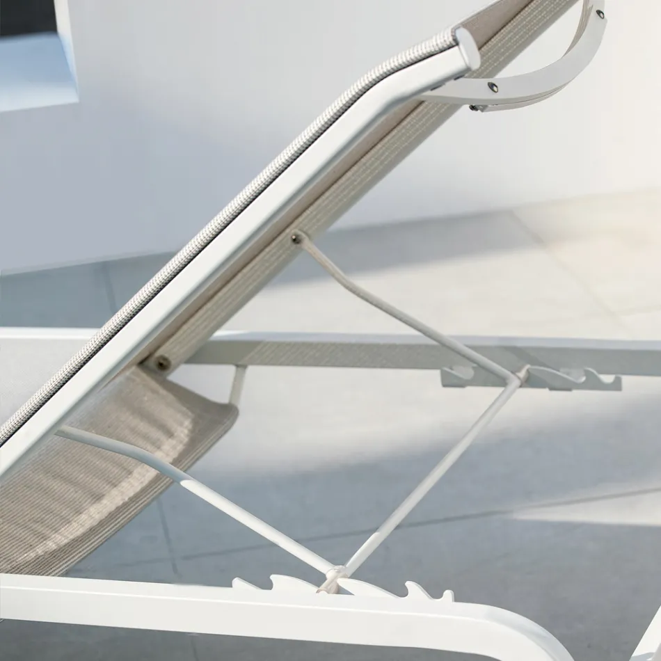 Made in Italy Stapelbares Gartenbett 2 Stück - Aberdeen Viadurini