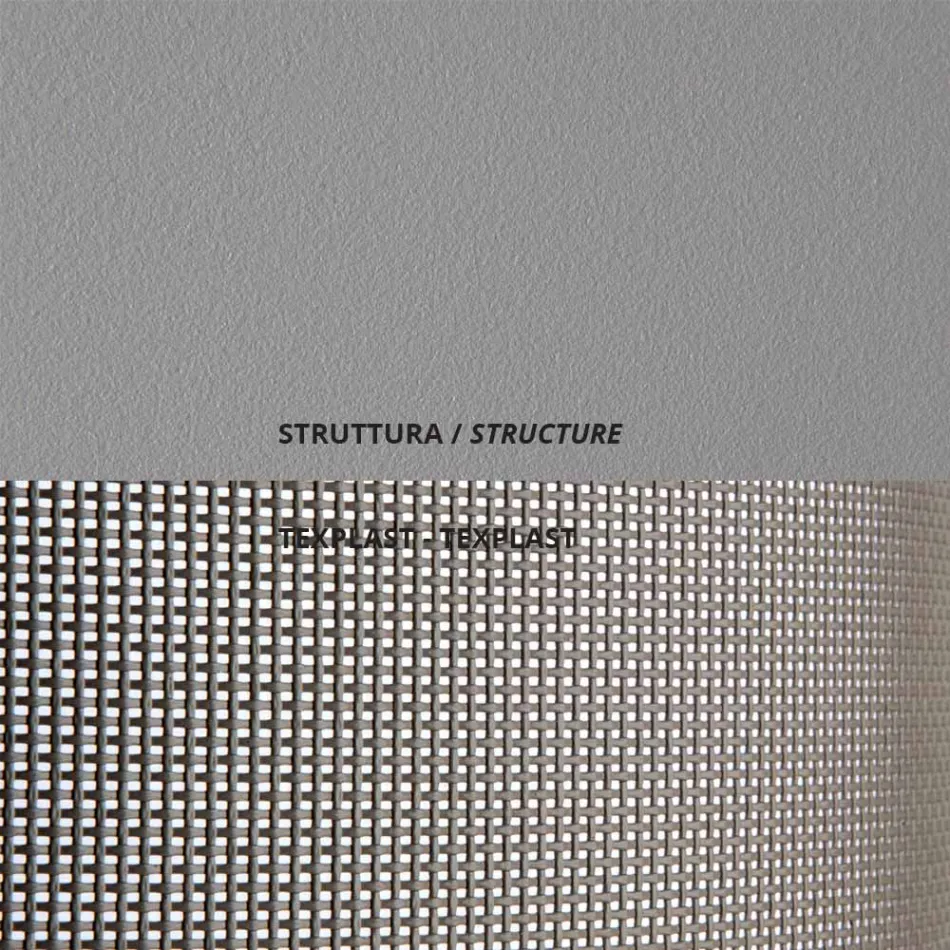 Stapelbares Gartenbett aus Stahl Made in Italy 2 Stück - Arwen Viadurini