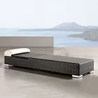 Gartenliege aus handgewebtem Polyrattan - Experia Viadurini