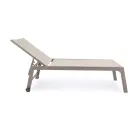 Moderne Garten-Sonnenliege aus Aluminium mit Rädern für den Außenbereich – Franz Viadurini