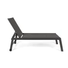 Moderne Garten-Sonnenliege aus Aluminium mit Rädern für den Außenbereich – Franz Viadurini