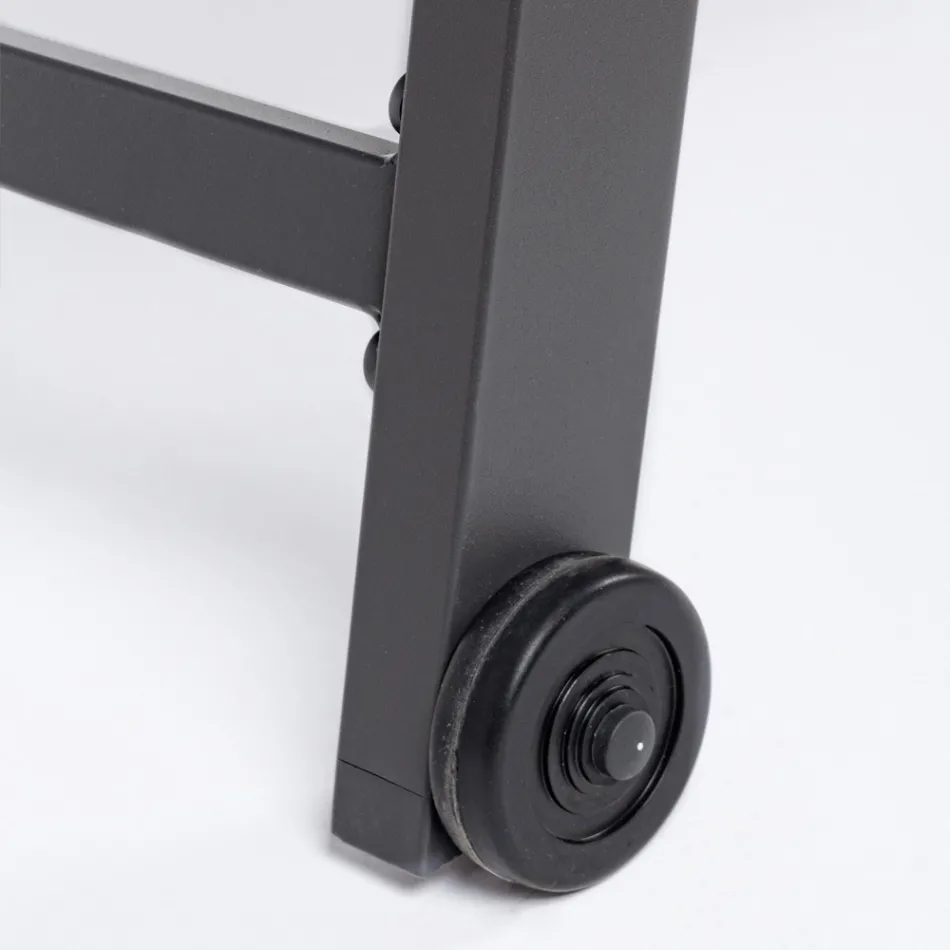 Moderne Garten-Sonnenliege aus Aluminium mit Rädern für den Außenbereich – Franz Viadurini