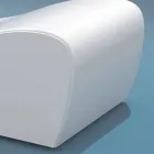 Onda Trona Entspannungsbett aus weißem nautischem Öko-Leder, hergestellt in Italien Viadurini