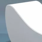 Onda Trona Entspannungsbett aus weißem nautischem Öko-Leder, hergestellt in Italien Viadurini