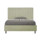 120 x 200 cm Mikrofaserbett mit symmetrischen vertikalen Linien, hergestellt in Italien - Glove Viadurini