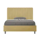 120 x 200 cm Mikrofaserbett mit symmetrischen vertikalen Linien, hergestellt in Italien - Glove Viadurini