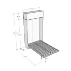 Queen-Size-Bett mit vertikalem Klappbett und Wandeinheit - Magiccompare Viadurini