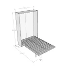 Queen-Size-Bett mit vertikalem Klappbett in verschiedenen Ausführungen - Magiccompare Viadurini