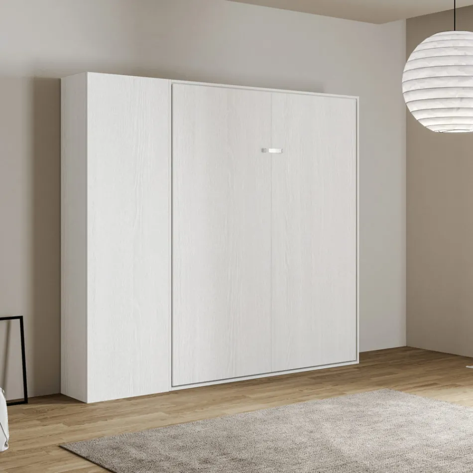 Vertikales Klappbett mit Säule - Magiccompare Viadurini