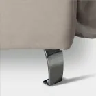 Doppelbett 160x190 mit 2 weichen Kissen im Kopfteil - Tramonti Viadurini