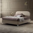 Doppelbett 160x190 mit geschwungenem Kopfteil Made in Italy - Oriente Viadurini