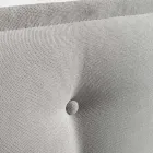 Doppelbett 160x190 aus Stoff mit Kopfteil mit Knöpfen Made in Italy - Dreams Viadurini