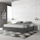 Doppelbett 180 x 200 cm, bezogen mit Mikrofaser, hergestellt in Italien - Athlete Viadurini