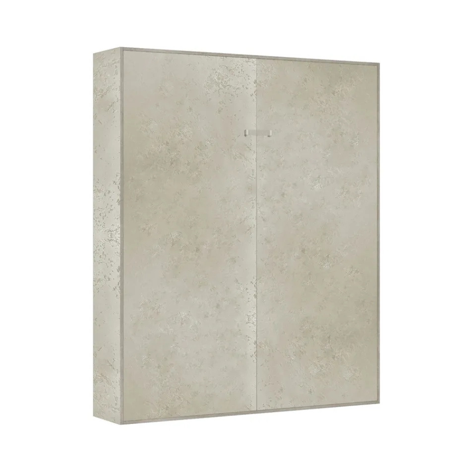 Vertikales Klappbett für Doppelbetten in verschiedenen Ausführungen - Magiccompare Viadurini