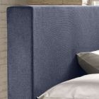 Doppelbett mit Aufbewahrungsbox aus Stoff Made in Italy - Verga Viadurini
