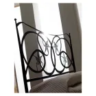 Doppelbett mit Kissen, Matratze und 2 Nachttischen Made in Italy – Natur Viadurini