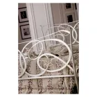 Doppelbett mit Kissen, Matratze und 2 Nachttischen Made in Italy – Natur Viadurini