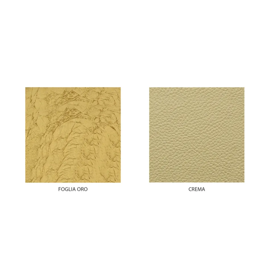 Doppelbett mit Matratze, Kissen und 2 Nachttischen Made in Italy – Laki Viadurini