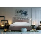 Doppelbett mit eisernem Kopfteil und Kissen, hergestellt in Italien – Peter Viadurini