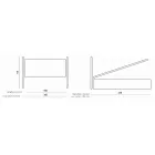 Doppelbett mit eisernem Kopfteil und Kissen, hergestellt in Italien – Peter Viadurini