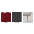 Doppelbett mit Eisenkopfteil und gepolstertem Bettrahmen, hergestellt in Italien – Kenzo Viadurini