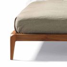 Design Doppelbett mit gepolstertem Kopfteil Leilo, 160x200 cm Viadurini