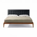 Doppelbett mit gepolstertem Kopfteil Leilo, Design 160x200cm