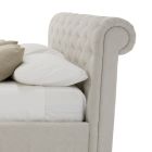Gepolstertes Design-Doppelbett mit Made in Italy-Stauraum – Scarpetta Viadurini