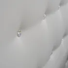 Luxuriöses Doppelbett mit Box und Swarovski, hergestellt in Italien – Little Heart Viadurini