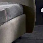 Gepolstertes Doppelbett mit modernen Behälter 160x190 / 200 Reby Viadurini