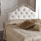Gepolsterte Doppelbett handgefertigt aus massivem Eisen Gracie Viadurini