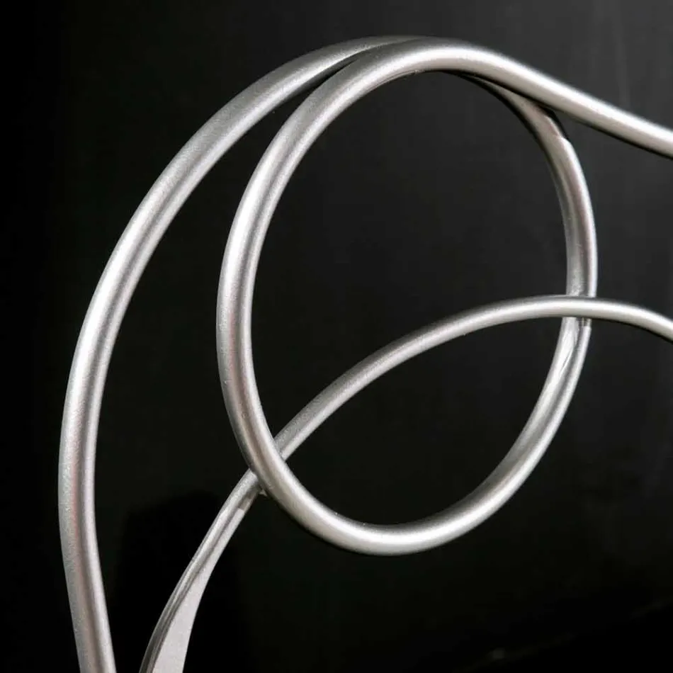 Doppelbett in Eisenfertigkeit mit konischen Beinen Zoe Viadurini